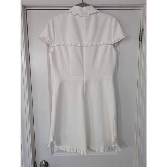 Gal Meets Glam Emma Ruffle dress women's size 12‎ white cottagecore bridal wed - Picture 10 of 10
